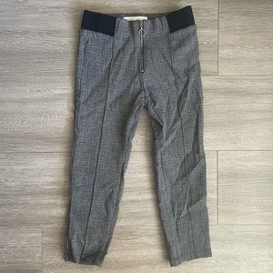 Zara girls casual collection black plaid pants